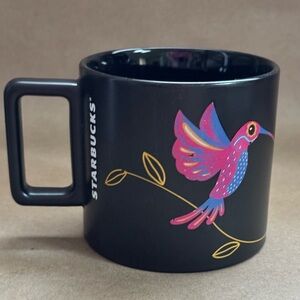 Starbucks 2024 Dia de Muertos Collection Black Ceramic Mug. 14 fl oz.